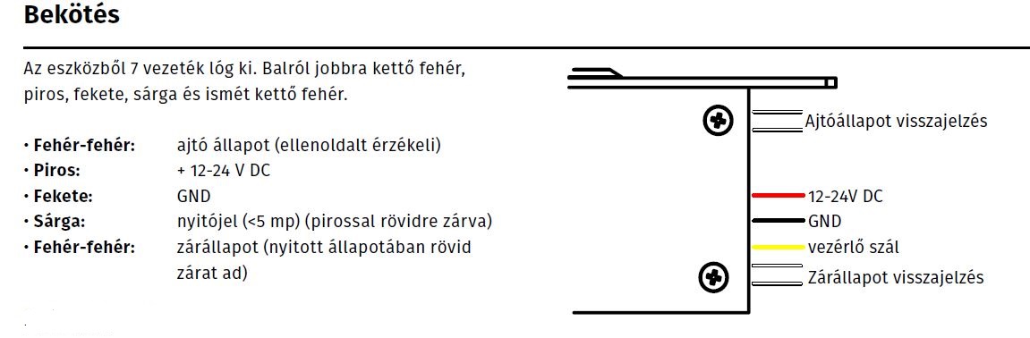 DJ05F-72-FL, Elektromos kapuzr, visszajelzssel, bevszr kapura, rozsdamentes acl hz 12-24Vbektse